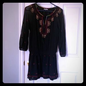 Silk embroidered Joie dress S EUC!!